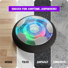 Hover Soccer Ball for Kids - Boy Birthday Gifts - Indoor Toy Games Gift for Boys Age 6, 7, 8, 9, 10, 11, 12 Year Old - Light-Up Toys Game for Kid - 6-8, 8-12 - Gift for 8 Year Olds (Single)