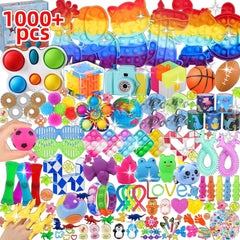 1000Pcs Party Favors for Kids, Fidget Toys Bulk, Birthday Gift Toys, Fidgets Stocking Stuffers, Treasure Box Birthday Party, Goodie Bag Stuffers, Carnival Prizes, Pinata Stuffers, Classroom Prizes