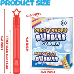 32 Pcs 8 Colors Neon Bubbles Party Favors for Kids, Mini Star Bubble Wand Bulk in Gift Box as Goody Bags Stuffer, Classroom Giveaways, Carnival Prizes Toy, Birthday Treats, Party Supplies for Toddlers