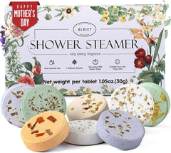 Shower Steamers Aromatherapy 8 Pack Gifts for Women Father Day Gift Dad Men, Birthday Gifts for Her Stress Relief Home Spa, Lavender Natural Essential Oil Self Care Relaxation Shower Bombs Teen