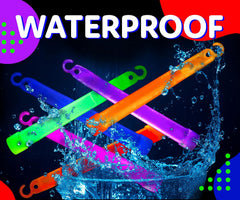 Glow Sticks Party Supplies for Kids and Adults (25Pk Assorted) - 6 Inch Bulk Glow Light up Sticks Party Favors, Glow in the Dark Party Decorations, Waterproof Nontoxic Glow Necklaces