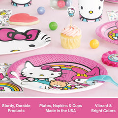 Hello Kitty Birthday Decorations - Hello Kitty Party Decorations - Plates, Napkins, Tablecloth, Cups, Candles, Checklist - 16 Guests