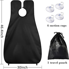 Beard Bib Beard Apron Gifts for Men Dad Fathers Day Anniversary Valentines Day Stocking Stuffers Christmas Gifts for Him Boyfriend Husband from Daughter Son Beard Trimming Catcher Bib Black