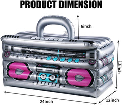 Inflatable Cooler for Parties, Radio Designed Style Inflatable Drink Cooler for Parties, Blow up Party Cooler for 80S90S Party Decorations