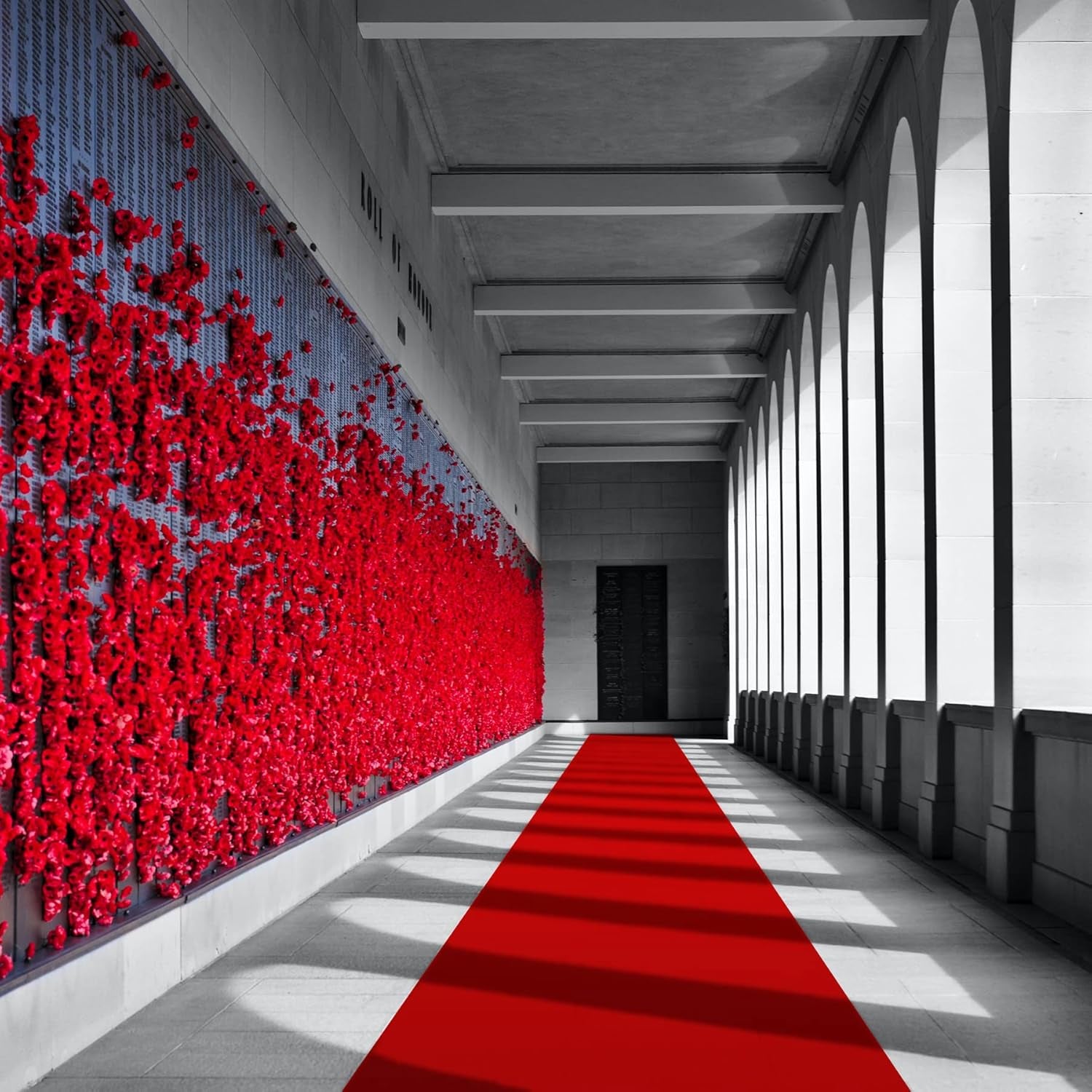 Red Carpet Runner for Party, 2.6X15 Ft, 130 GSM Felt Non-Woven Fabric, Hollywood Red Carpet for Event, Aisle Runner for Wedding Ceremony, Movie Theme Party Decorations, Red Runway Rug for Prom